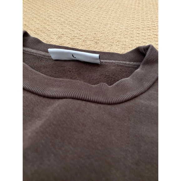 LIKE NEW CHERRY Los Angeles cowboy western chocolate brown sweater size large - Picture 8 of 8